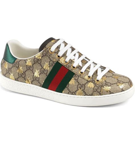 gucci women's ace sneaker with bees and stars|gucci ace sneakers nordstrom.